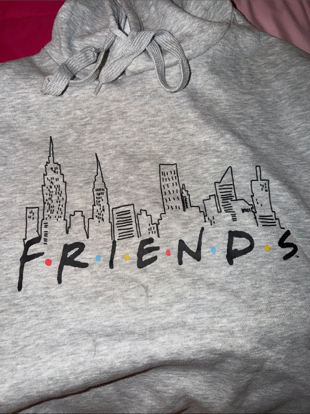 Grey 'Friends' Hoodie Dress lounge wear